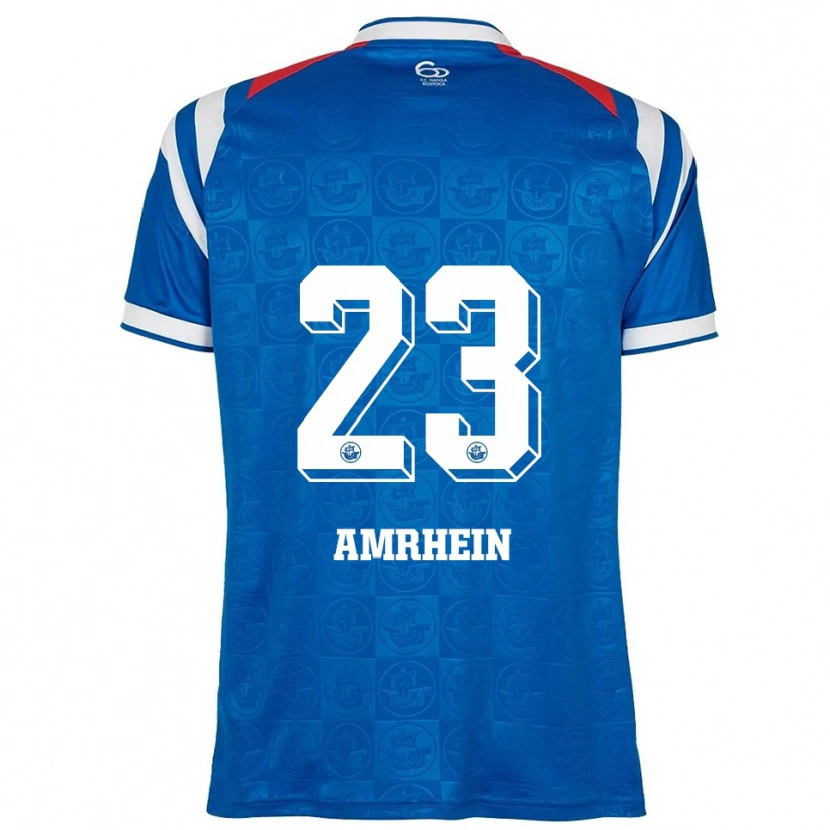 Danxen Kinder Moritz Amrhein #23 Blau Weiß Rot Heimtrikot Trikot 2025/26 T-Shirt Schweiz
