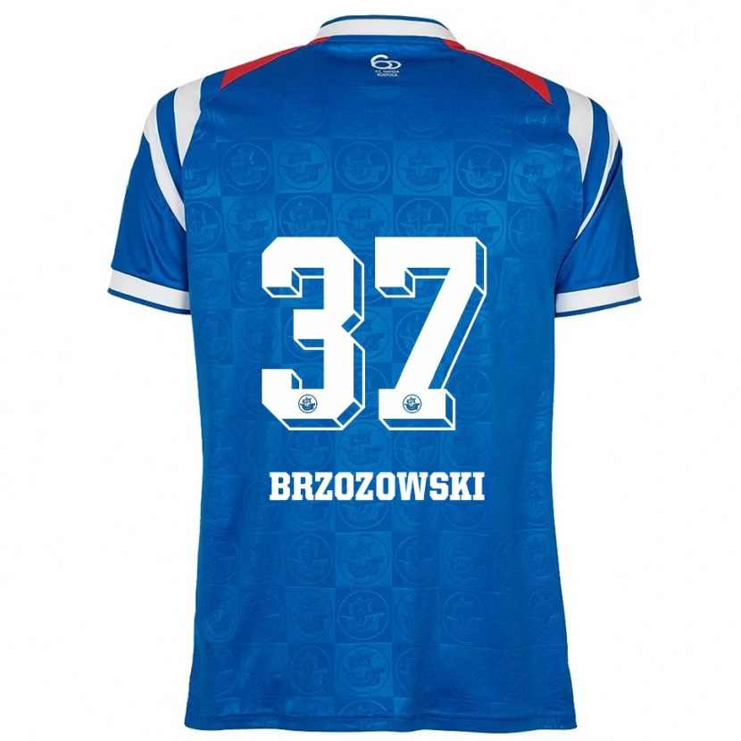 Danxen Kinder Milosz Brzozowski #37 Blau Weiß Rot Heimtrikot Trikot 2025/26 T-Shirt Schweiz