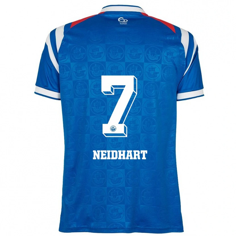 Danxen Kinder Nico Neidhart #7 Blau Weiß Rot Heimtrikot Trikot 2025/26 T-Shirt Schweiz