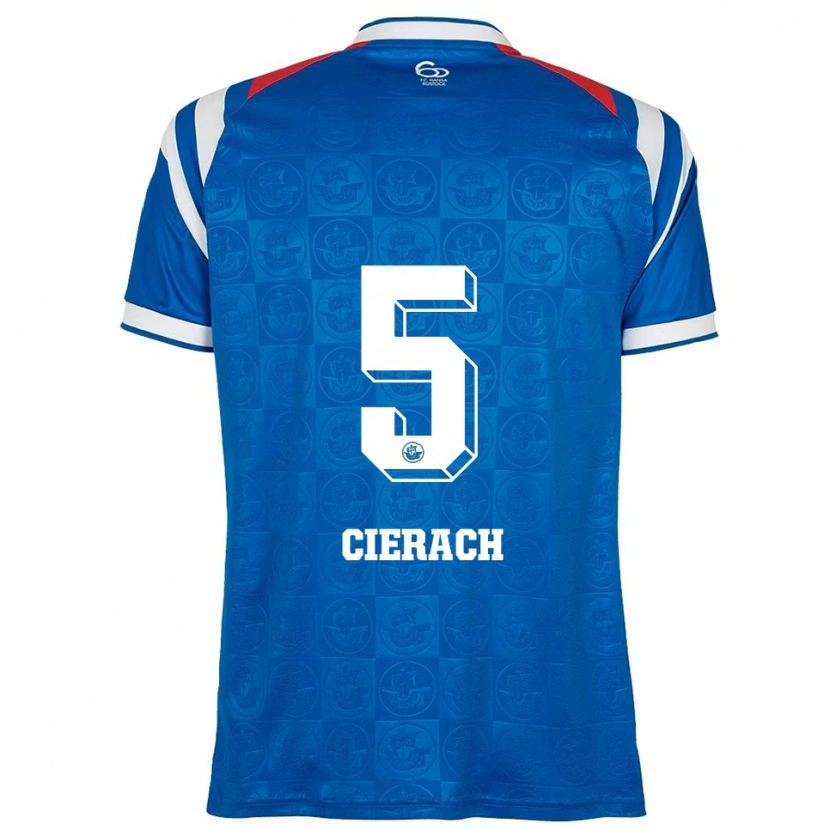 Danxen Kinder Jakub Cierach #5 Blau Weiß Rot Heimtrikot Trikot 2025/26 T-Shirt Schweiz