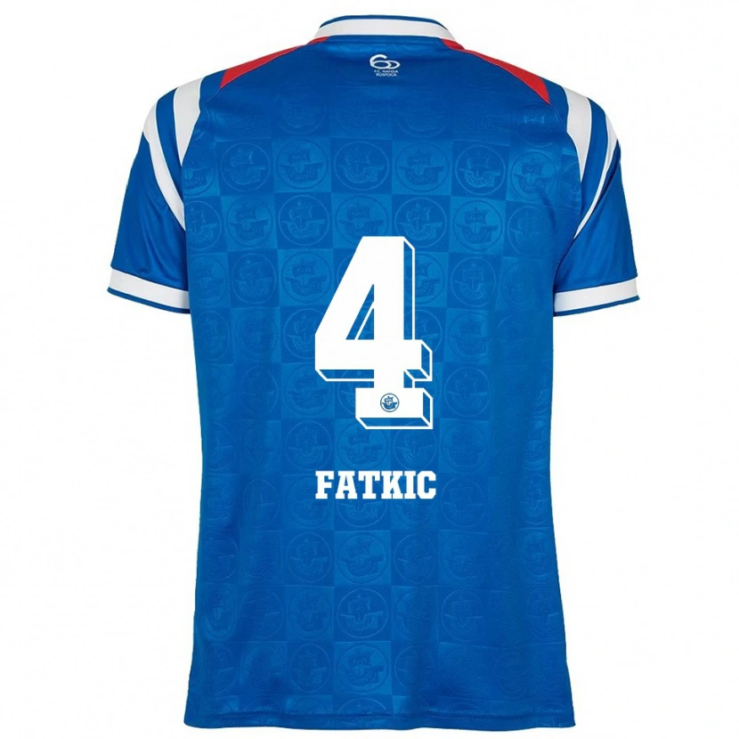 Danxen Kinder Kenan Fatkic #4 Blau Weiß Rot Heimtrikot Trikot 2025/26 T-Shirt Schweiz