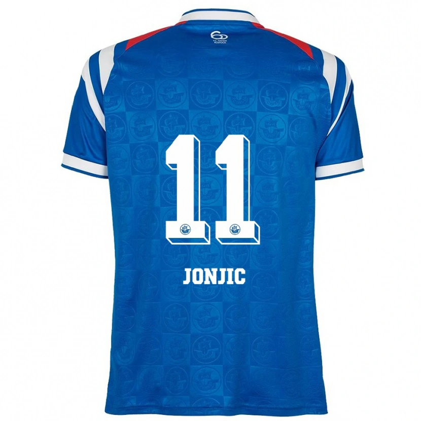 Danxen Kinder Antonio Jonjic #11 Blau Weiß Rot Heimtrikot Trikot 2025/26 T-Shirt Schweiz