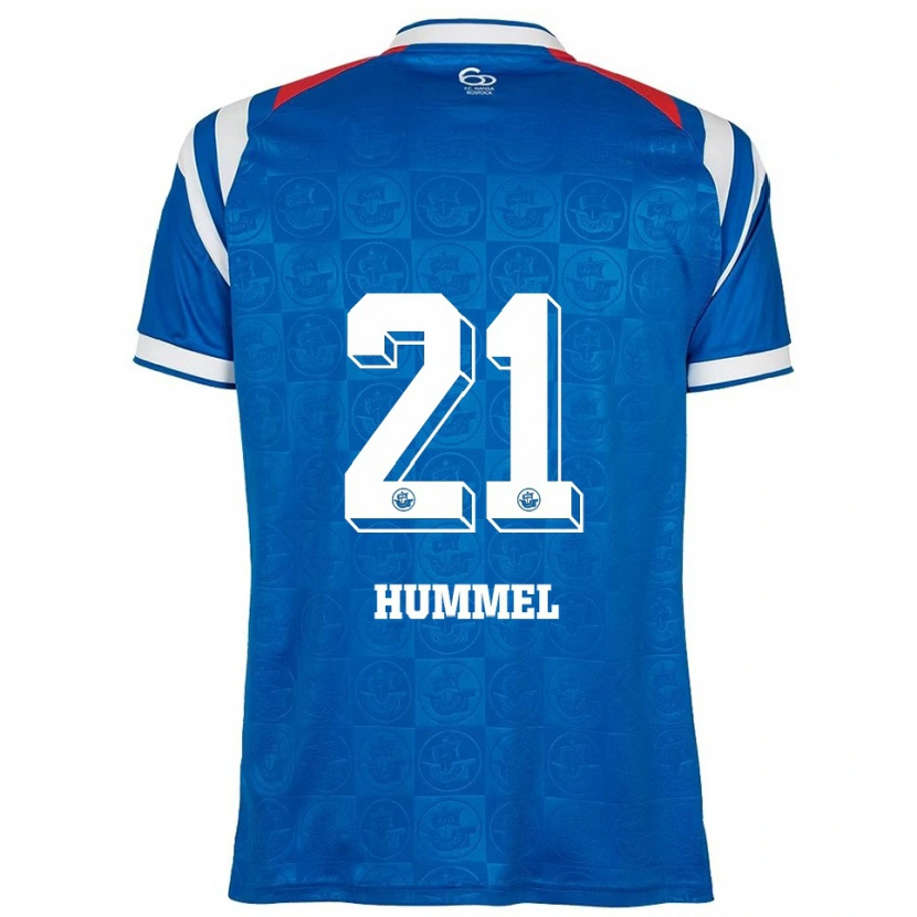 Danxen Kinder David Hummel #21 Blau Weiß Rot Heimtrikot Trikot 2025/26 T-Shirt Schweiz