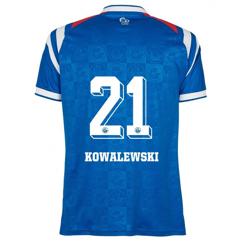 Danxen Kinder Oskar Kowalewski #21 Blau Weiß Rot Heimtrikot Trikot 2025/26 T-Shirt Schweiz