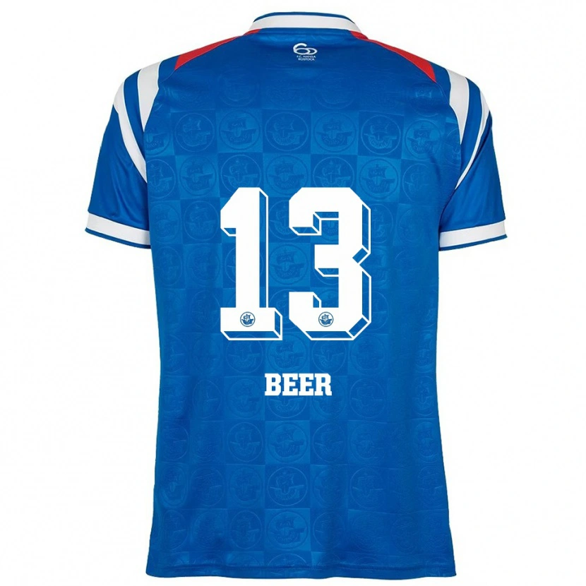 Danxen Kinder Darian Beer #13 Blau Weiß Rot Heimtrikot Trikot 2025/26 T-Shirt Schweiz