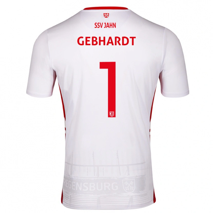 Danxen Kinder Felix Gebhardt #1 Weiß Rot Heimtrikot Trikot 2025/26 T-Shirt Schweiz