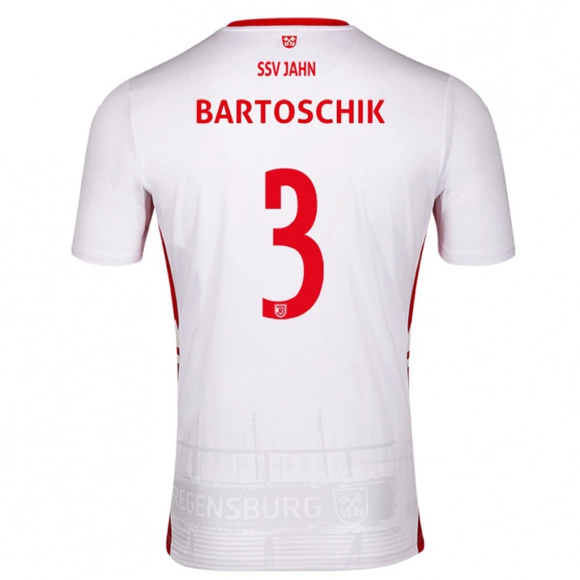 Danxen Kinder Felix Bartoschik #3 Weiß Rot Heimtrikot Trikot 2025/26 T-Shirt Schweiz