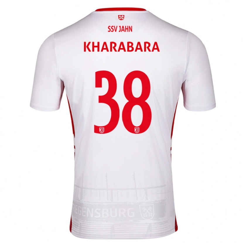 Danxen Kinder Volodymyr Kharabara #38 Weiß Rot Heimtrikot Trikot 2025/26 T-Shirt Schweiz