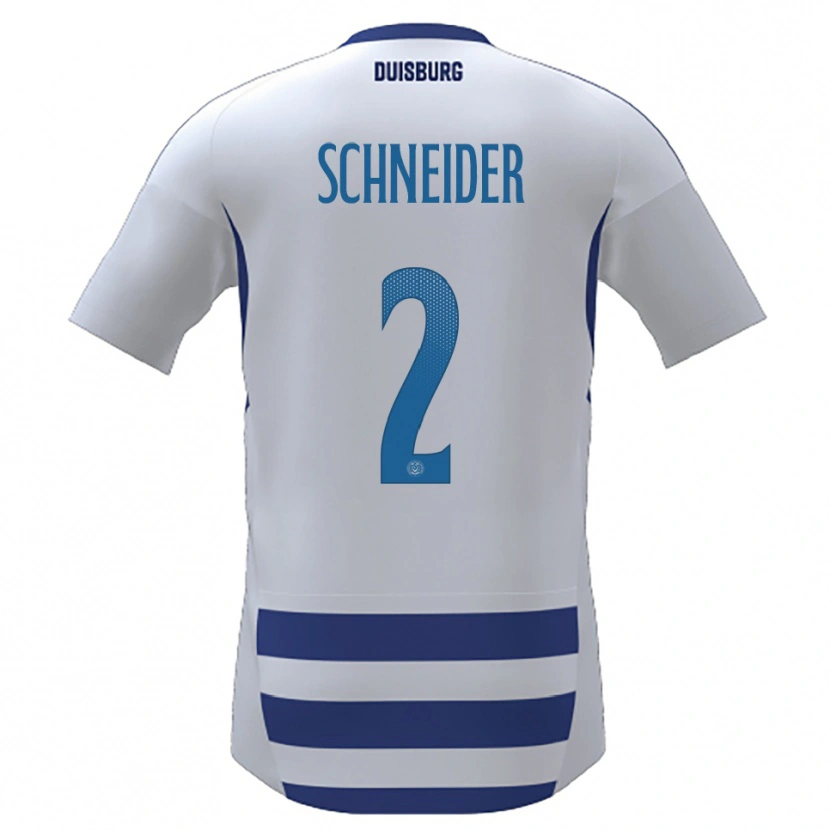 Danxen Kinder Jason Schneider #2 Weiß Blau Heimtrikot Trikot 2025/26 T-Shirt Schweiz
