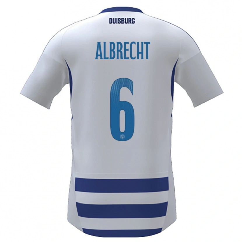 Danxen Kinder Jil Albrecht #6 Weiß Blau Heimtrikot Trikot 2025/26 T-Shirt Schweiz