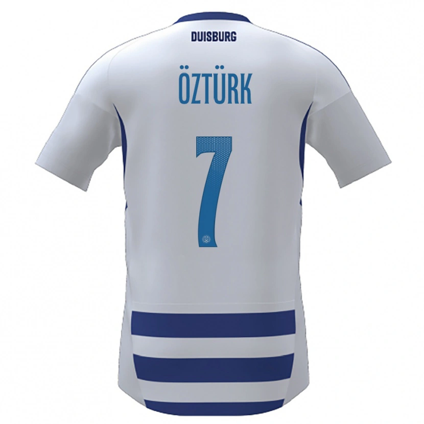 Danxen Kinder Ahmet Öztürk #7 Weiß Blau Heimtrikot Trikot 2025/26 T-Shirt Schweiz