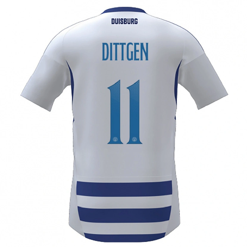 Danxen Kinder Maximilian Dittgen #11 Weiß Blau Heimtrikot Trikot 2025/26 T-Shirt Schweiz