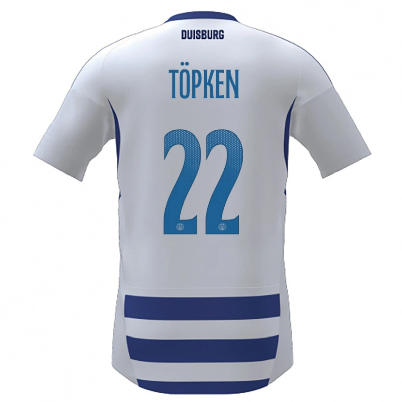 Danxen Kinder Thilo Töpken #22 Weiß Blau Heimtrikot Trikot 2025/26 T-Shirt Schweiz