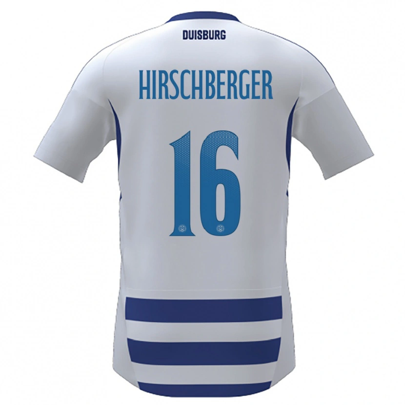 Danxen Kinder Isabell Hirschberger #16 Weiß Blau Heimtrikot Trikot 2025/26 T-Shirt Schweiz
