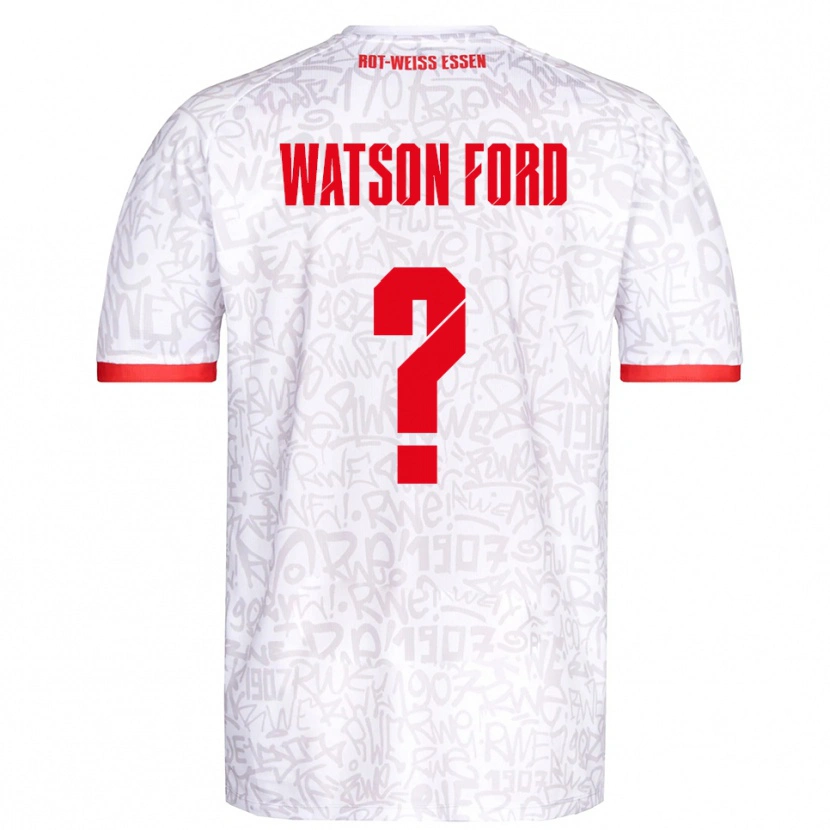 Danxen Kinder Rawley Watson Ford #0 Weiß Rot Heimtrikot Trikot 2025/26 T-Shirt Schweiz