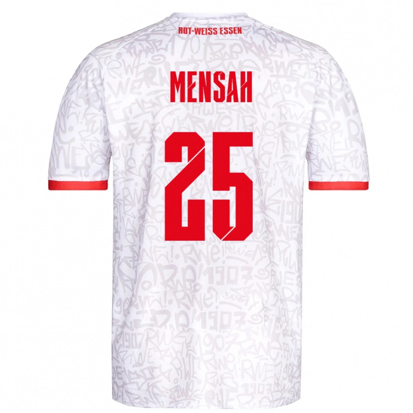 Danxen Kinder Franklin Opoku-Mensah #25 Weiß Rot Heimtrikot Trikot 2025/26 T-Shirt Schweiz