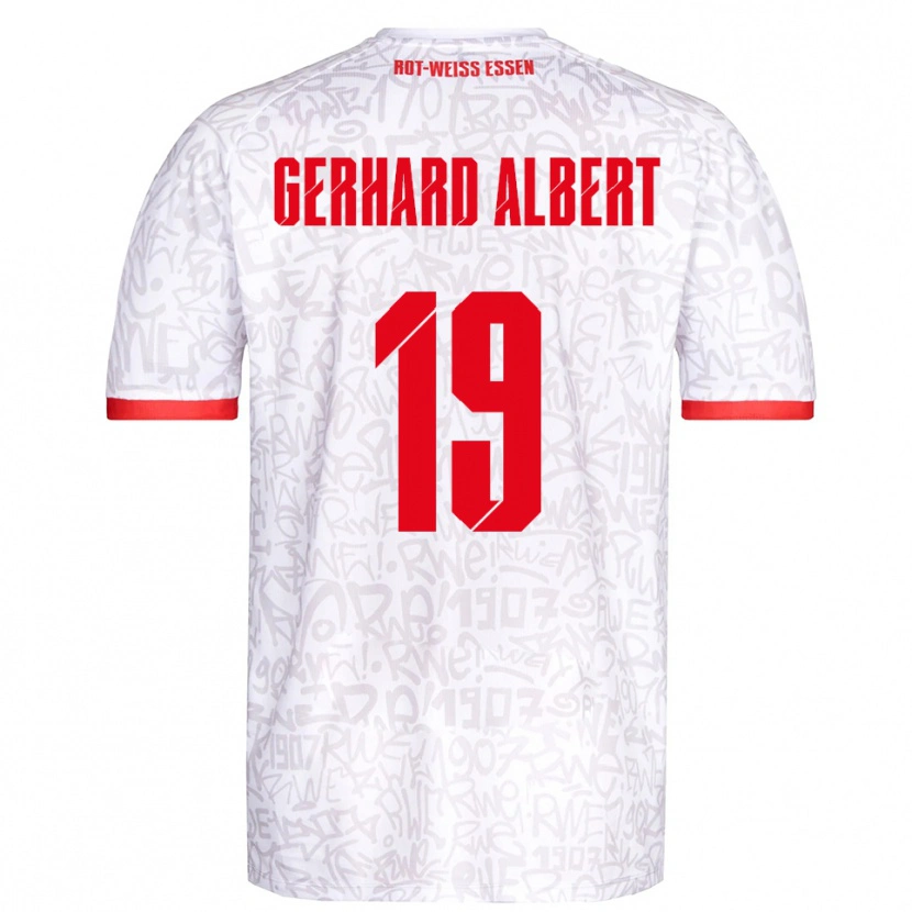 Danxen Kinder Naufal Driss Gerhard Albert #19 Weiß Rot Heimtrikot Trikot 2025/26 T-Shirt Schweiz