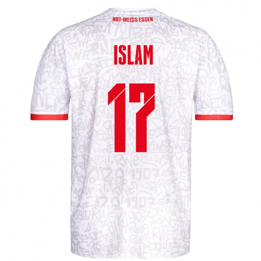 Danxen Kinder Arda Islam #17 Weiß Rot Heimtrikot Trikot 2025/26 T-Shirt Schweiz