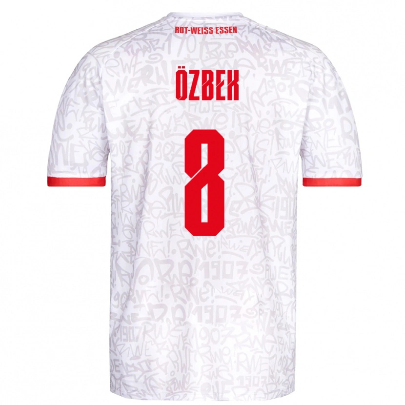 Danxen Kinder Boran Özbek #8 Weiß Rot Heimtrikot Trikot 2025/26 T-Shirt Schweiz