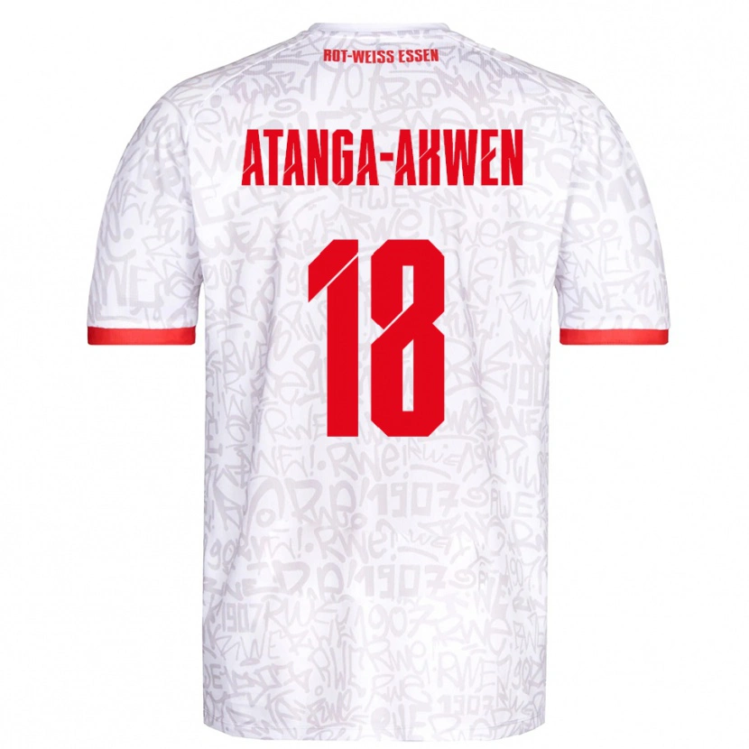 Danxen Kinder Randy-Tamufor Atanga-Akwen #18 Weiß Rot Heimtrikot Trikot 2025/26 T-Shirt Schweiz