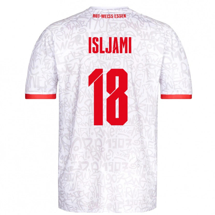 Danxen Kinder Vleron Isljami #18 Weiß Rot Heimtrikot Trikot 2025/26 T-Shirt Schweiz