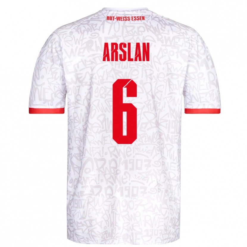 Danxen Kinder Ahmet Arslan #6 Weiß Rot Heimtrikot Trikot 2025/26 T-Shirt Schweiz