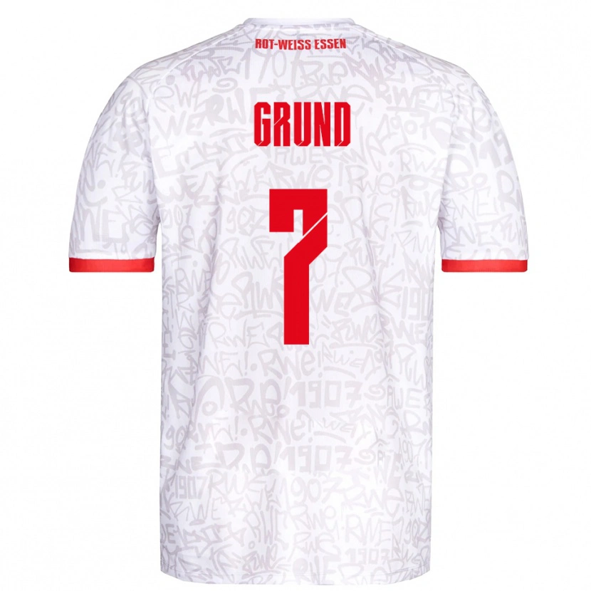 Danxen Kinder Kevin Grund #7 Weiß Rot Heimtrikot Trikot 2025/26 T-Shirt Schweiz