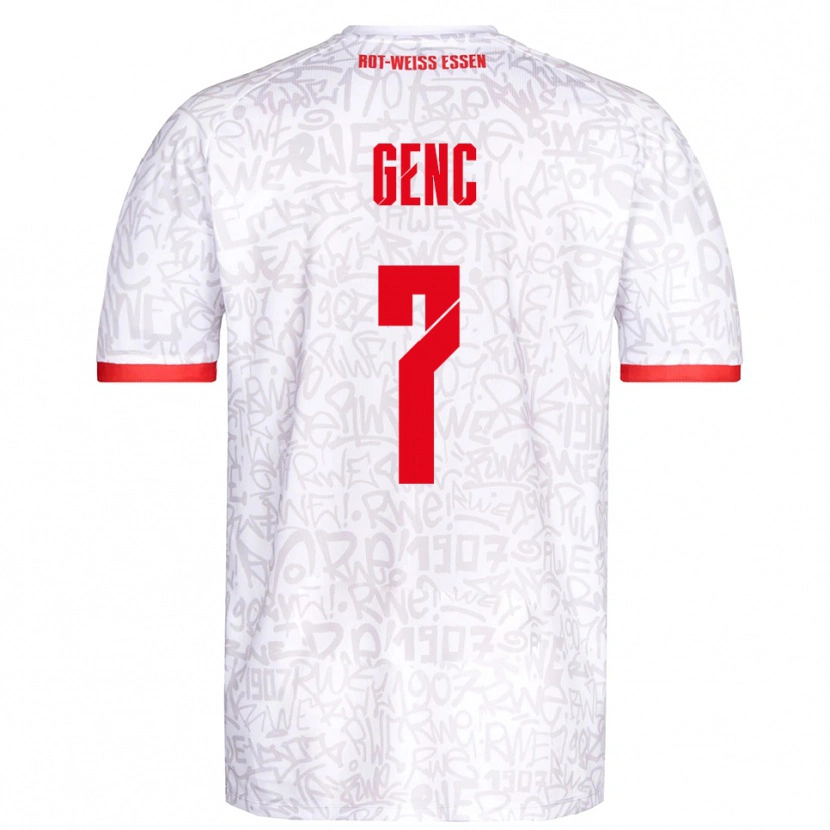 Danxen Kinder Mert Genc #7 Weiß Rot Heimtrikot Trikot 2025/26 T-Shirt Schweiz