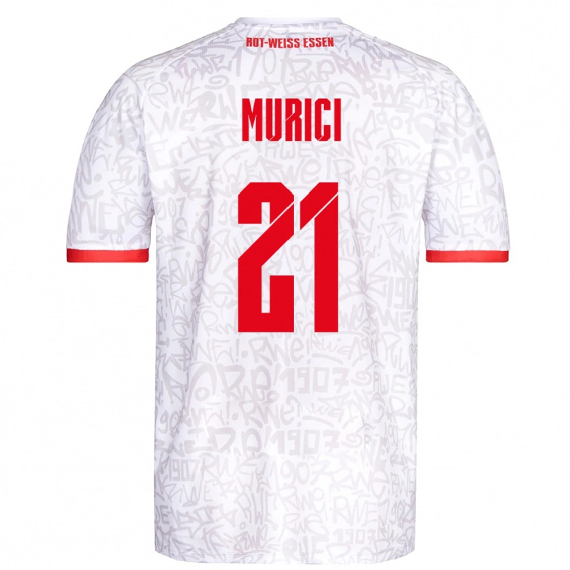 Danxen Kinder Leard Murici #21 Weiß Rot Heimtrikot Trikot 2025/26 T-Shirt Schweiz