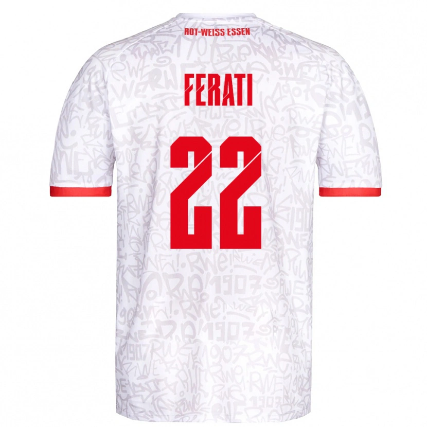 Danxen Kinder Larson Ferati #22 Weiß Rot Heimtrikot Trikot 2025/26 T-Shirt Schweiz