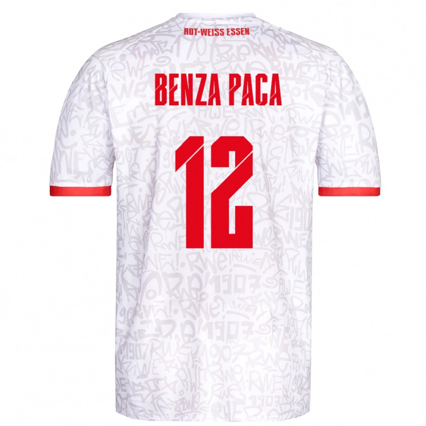 Danxen Kinder Lynes Benza Paca #12 Weiß Rot Heimtrikot Trikot 2025/26 T-Shirt Schweiz