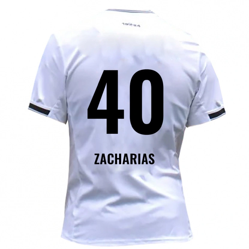 Danxen Kinder Marlon Zacharias #40 Weiß Rot Heimtrikot Trikot 2025/26 T-Shirt Schweiz