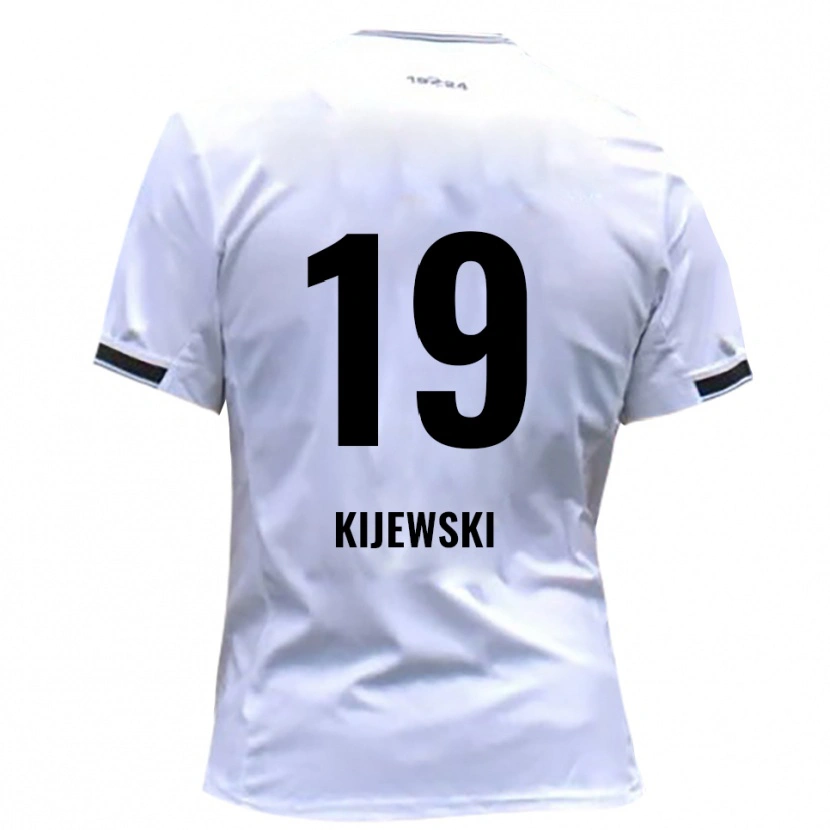 Danxen Kinder Niko Kijewski #19 Weiß Rot Heimtrikot Trikot 2025/26 T-Shirt Schweiz