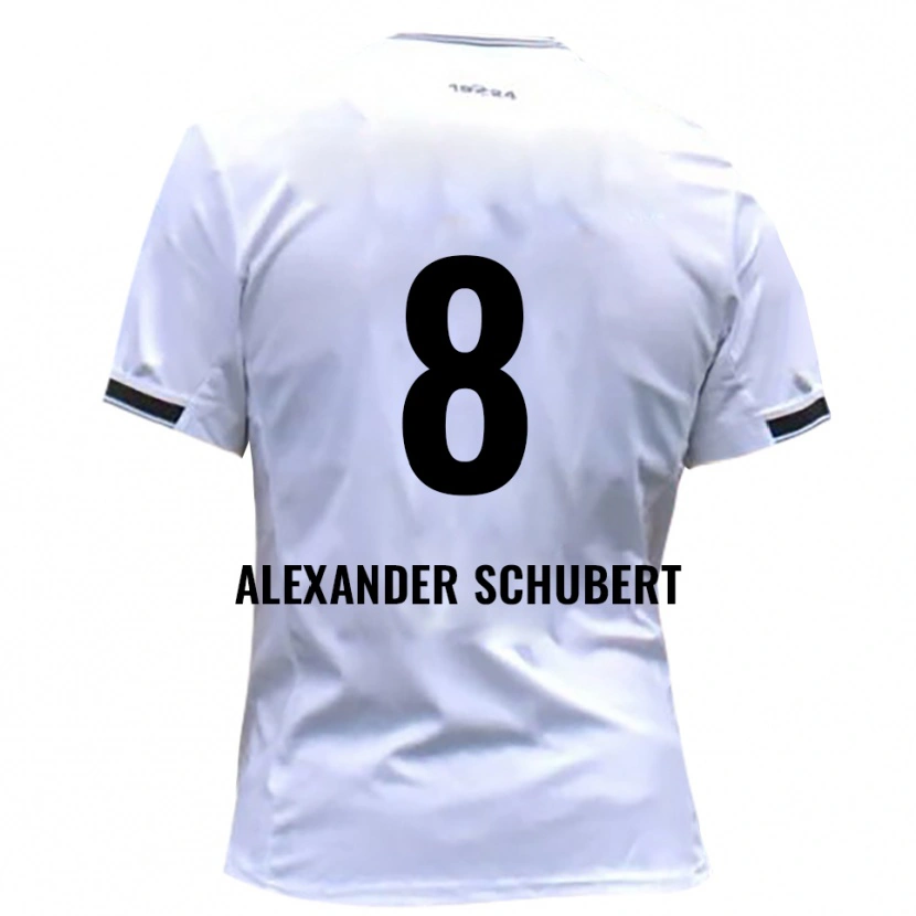 Danxen Kinder Tristan Alexander Schubert #8 Weiß Rot Heimtrikot Trikot 2025/26 T-Shirt Schweiz