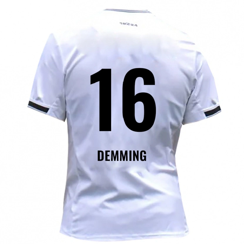 Danxen Kinder Lukas Demming #16 Weiß Rot Heimtrikot Trikot 2025/26 T-Shirt Schweiz