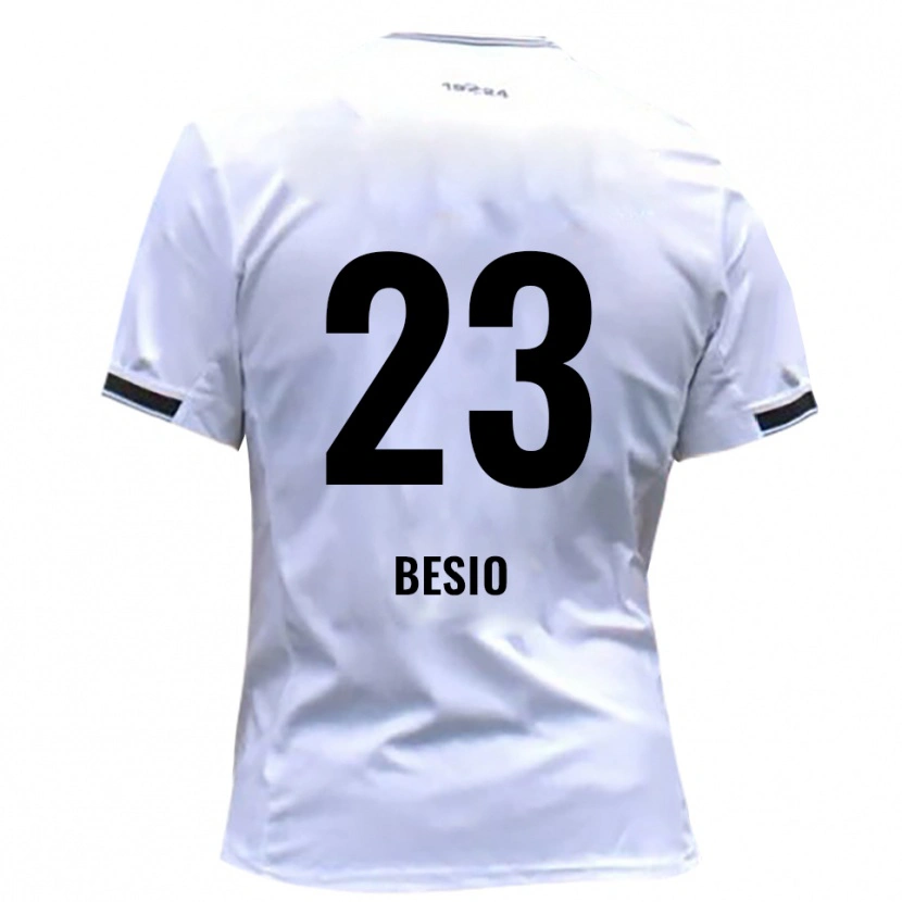 Danxen Kinder Alessio Besio #23 Weiß Rot Heimtrikot Trikot 2025/26 T-Shirt Schweiz