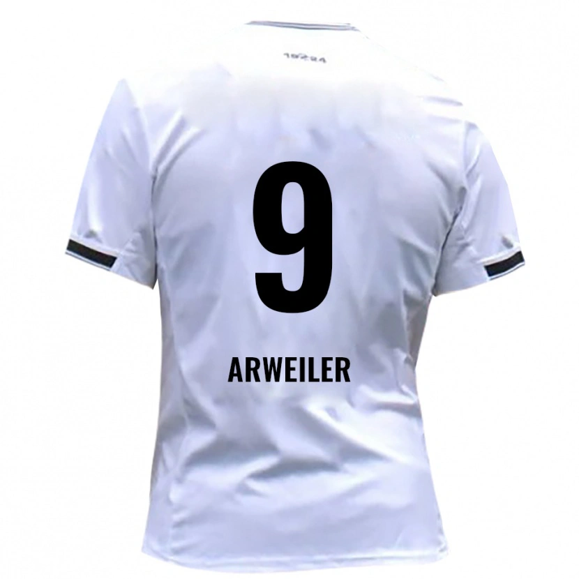 Danxen Kinder Jonas Arweiler #9 Weiß Rot Heimtrikot Trikot 2025/26 T-Shirt Schweiz