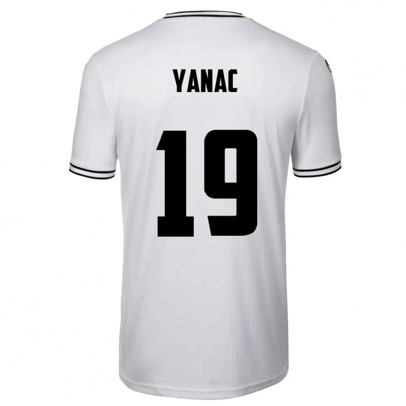 Danxen Kinder Kaan Yanac #19 Weiß Schwarz Heimtrikot Trikot 2025/26 T-Shirt Schweiz