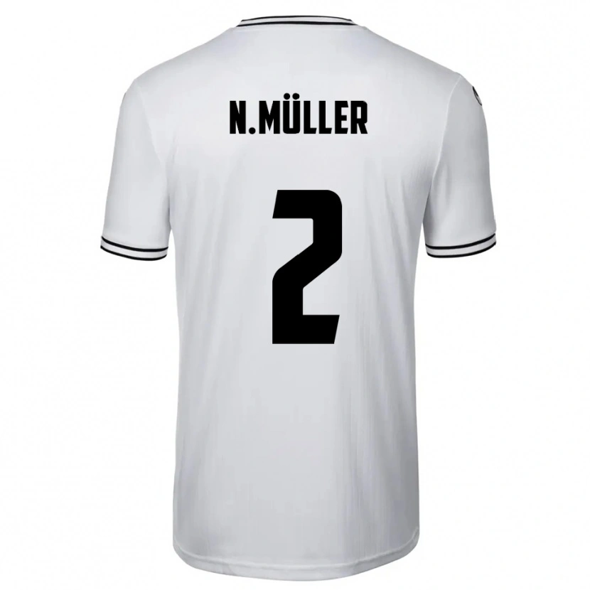 Danxen Kinder Nico Müller #2 Weiß Schwarz Heimtrikot Trikot 2025/26 T-Shirt Schweiz