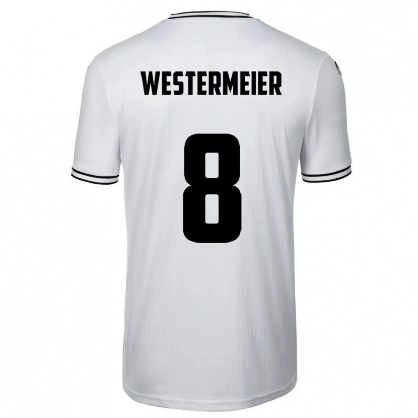 Danxen Kinder Ben Westermeier #8 Weiß Schwarz Heimtrikot Trikot 2025/26 T-Shirt Schweiz