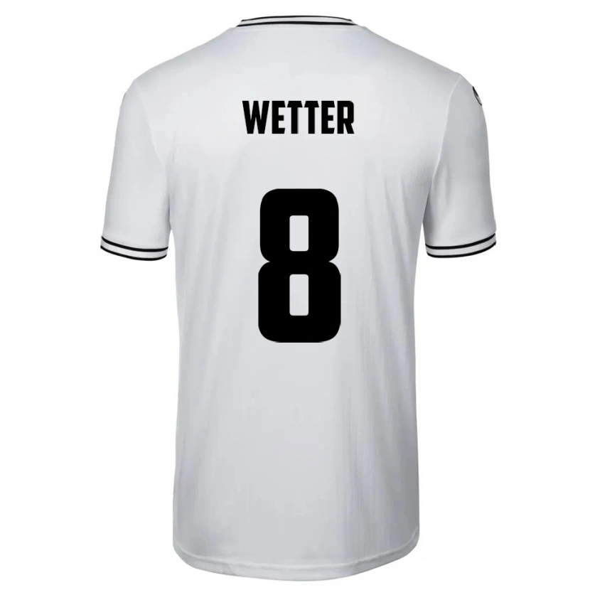 Danxen Kinder Samuel Wetter #8 Weiß Schwarz Heimtrikot Trikot 2025/26 T-Shirt Schweiz