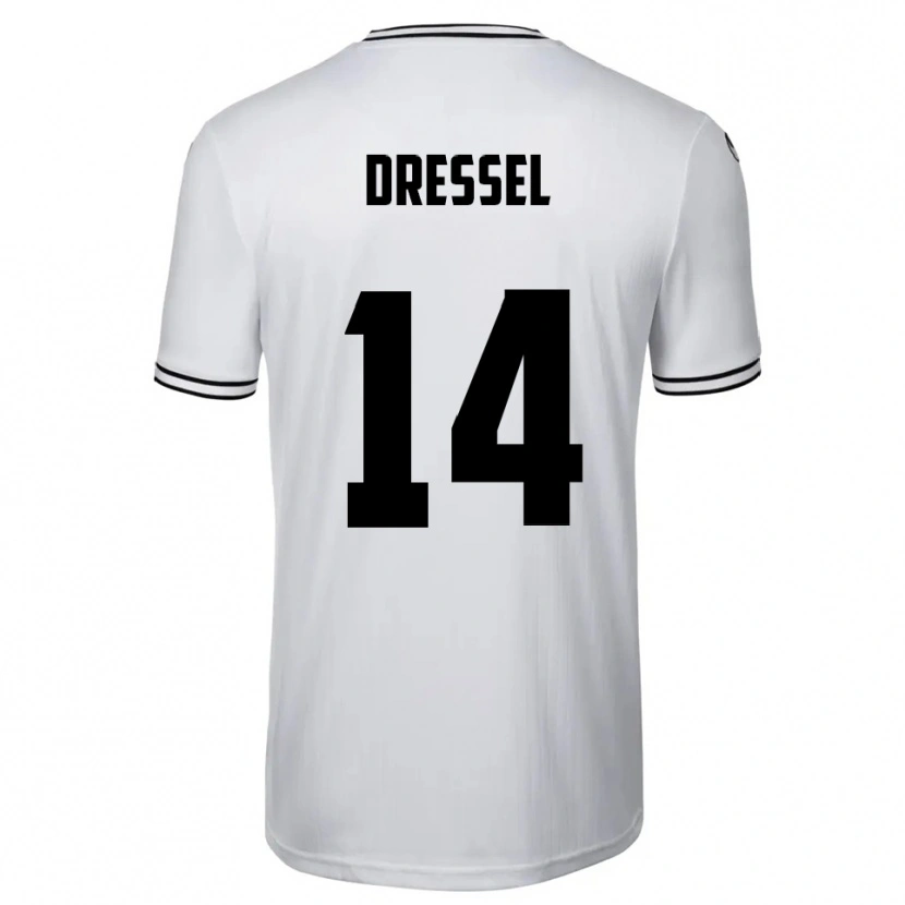 Danxen Kinder Dennis Dressel #14 Weiß Schwarz Heimtrikot Trikot 2025/26 T-Shirt Schweiz