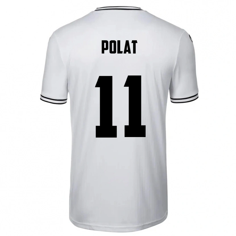 Danxen Kinder Yalcin Polat #11 Weiß Schwarz Heimtrikot Trikot 2025/26 T-Shirt Schweiz
