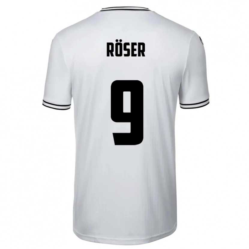 Danxen Kinder Lucas Röser #9 Weiß Schwarz Heimtrikot Trikot 2025/26 T-Shirt Schweiz