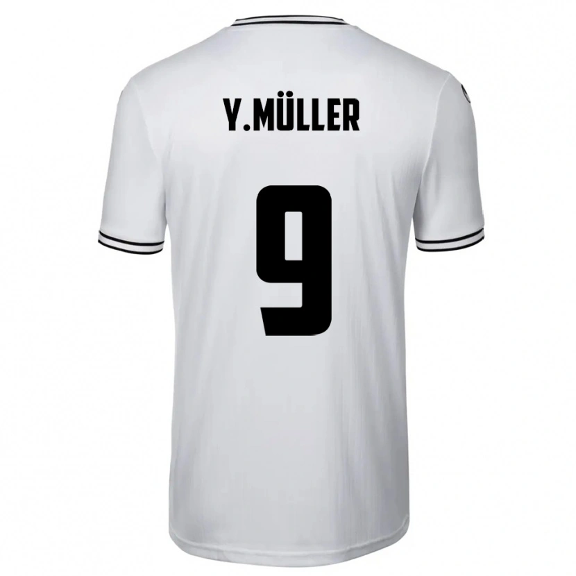 Danxen Kinder Yannick Müller #9 Weiß Schwarz Heimtrikot Trikot 2025/26 T-Shirt Schweiz