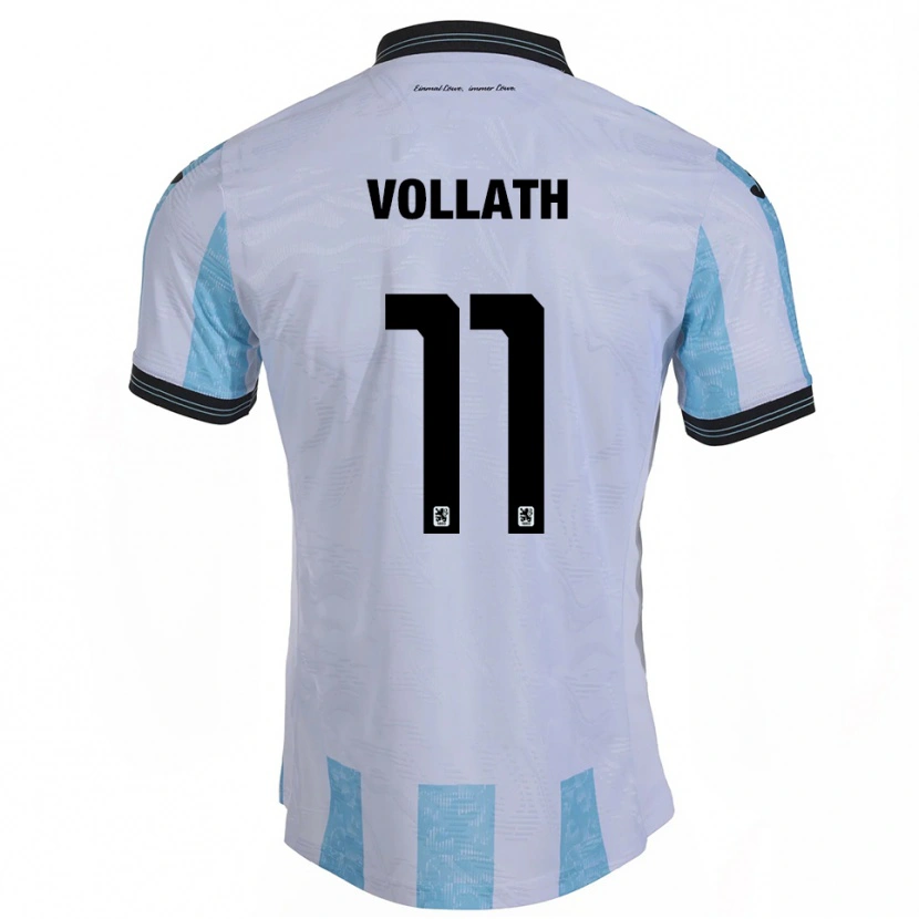 Danxen Kinder René Vollath #11 Weiß Himmelblau Heimtrikot Trikot 2025/26 T-Shirt Schweiz
