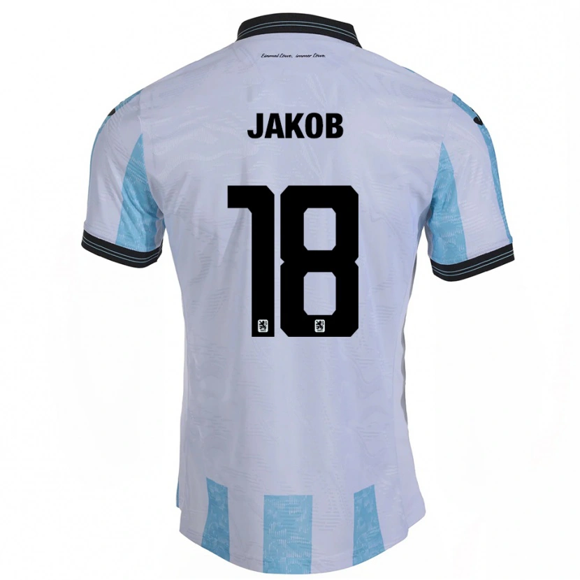Danxen Kinder Kilian Jakob #18 Weiß Himmelblau Heimtrikot Trikot 2025/26 T-Shirt Schweiz