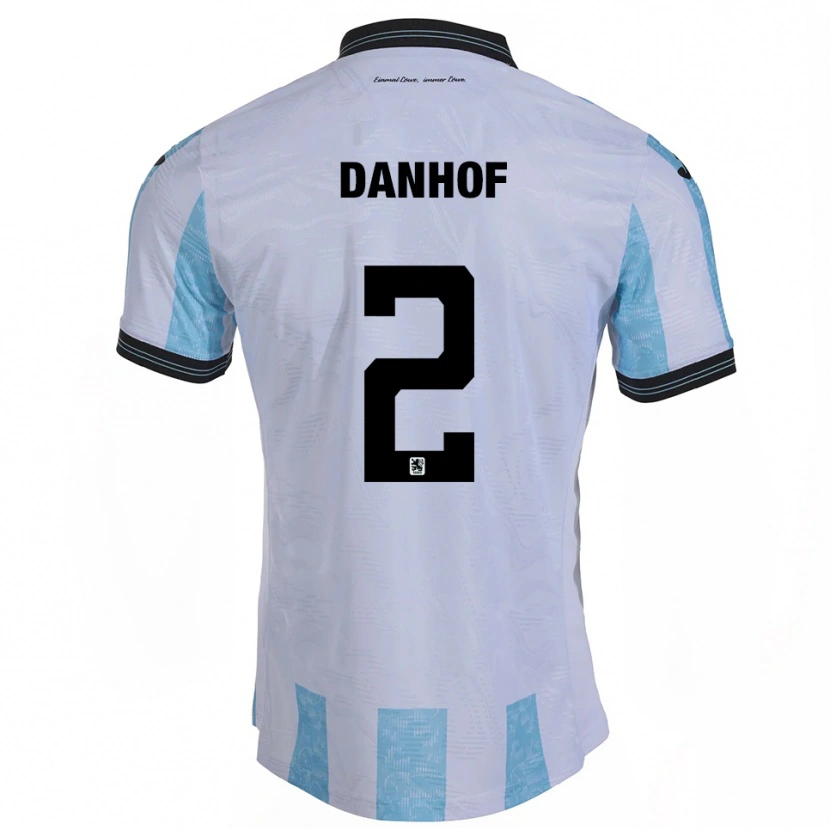 Danxen Kinder Tim Danhof #2 Weiß Himmelblau Heimtrikot Trikot 2025/26 T-Shirt Schweiz