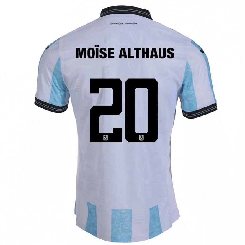 Danxen Kinder Samuel Moïse Althaus #20 Weiß Himmelblau Heimtrikot Trikot 2025/26 T-Shirt Schweiz