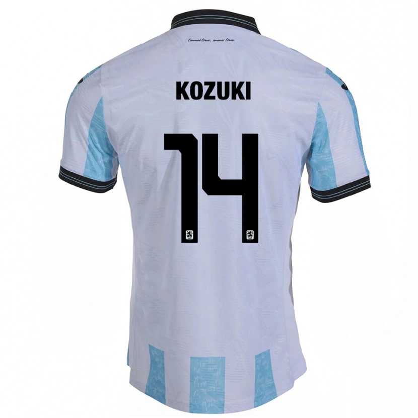 Danxen Kinder Soichiro Kozuki #14 Weiß Himmelblau Heimtrikot Trikot 2025/26 T-Shirt Schweiz